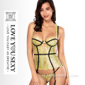 Sexy lingerie groen pure zacht textuur korset